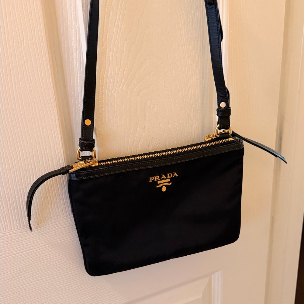 Vintage Prada 2000’s era Nylon Bandolier Cross Body Bag